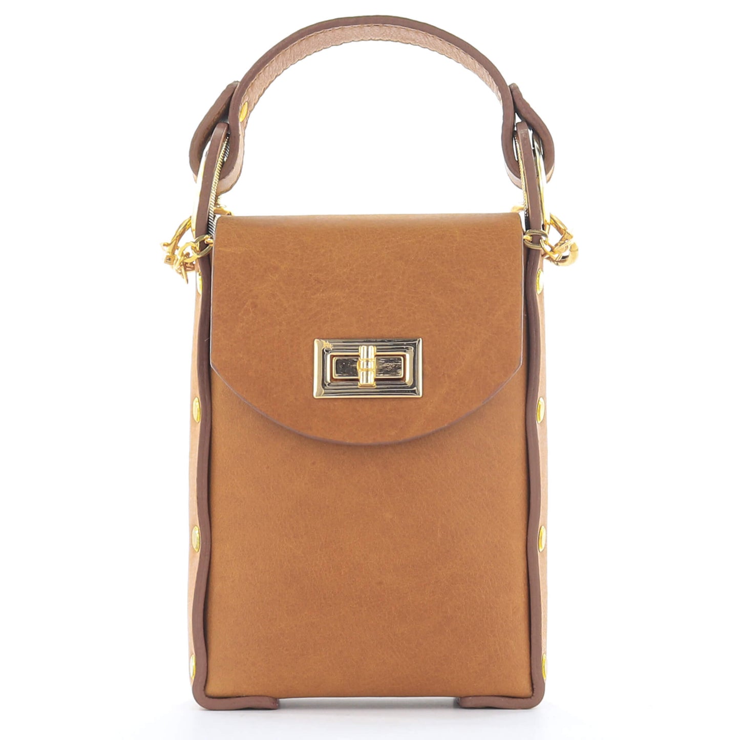 Modena Cross Body Phone Bag - Caramel Tan
