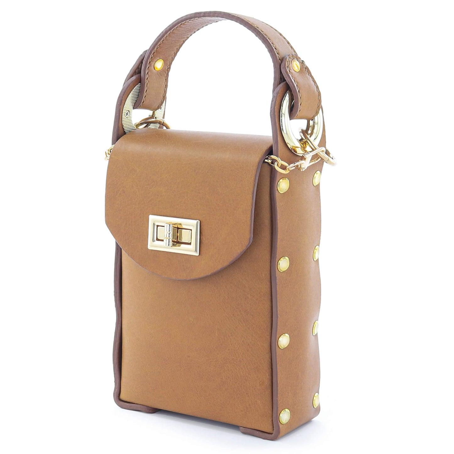 Modena Cross Body Phone Bag - Caramel Tan