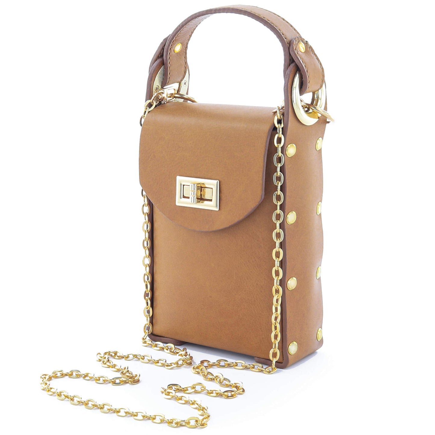 Modena Cross Body Phone Bag - Caramel Tan