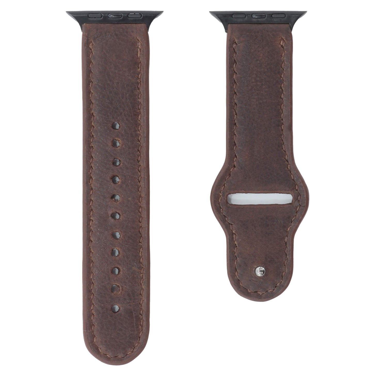 Dark Brown Nappa Leather Apple Watch Strap (42/44/45/49mm)