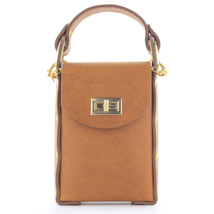 Modena Cross Body Phone Bag - Caramel Tan