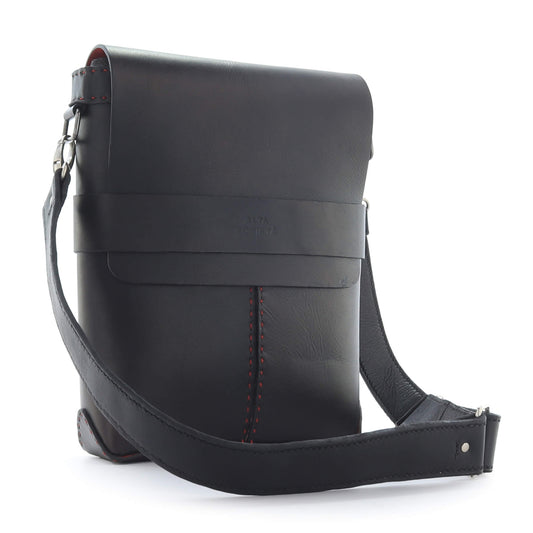 La Spezia Cross Body Satchel Bag - Black