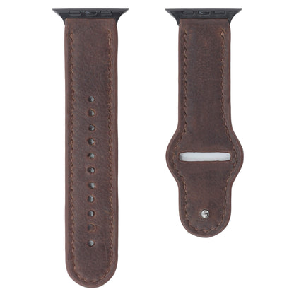 Dark Brown Nappa Leather Apple Watch Strap (42/44/45/49mm)