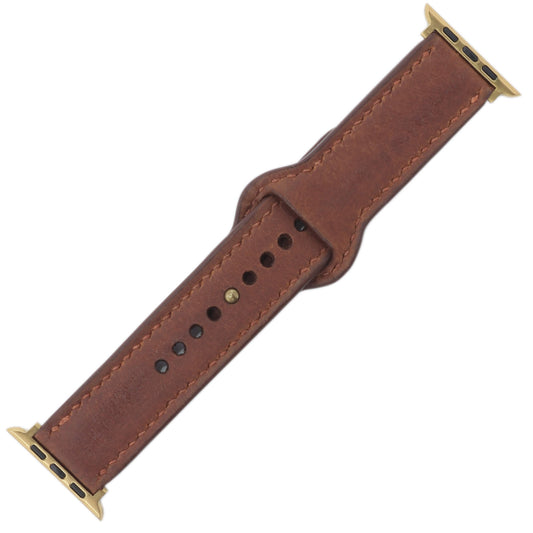 Cuban Top Grain Leather Apple Watch Strap (42/44/45/49mm)