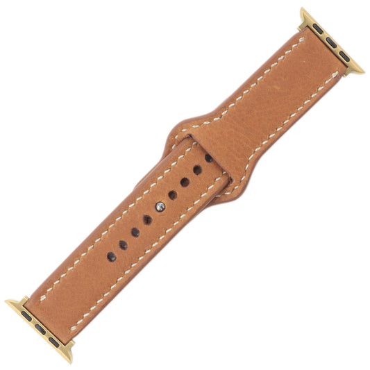 Caramel Top Grain Leather Apple Watch Strap (42/44/45/49mm)